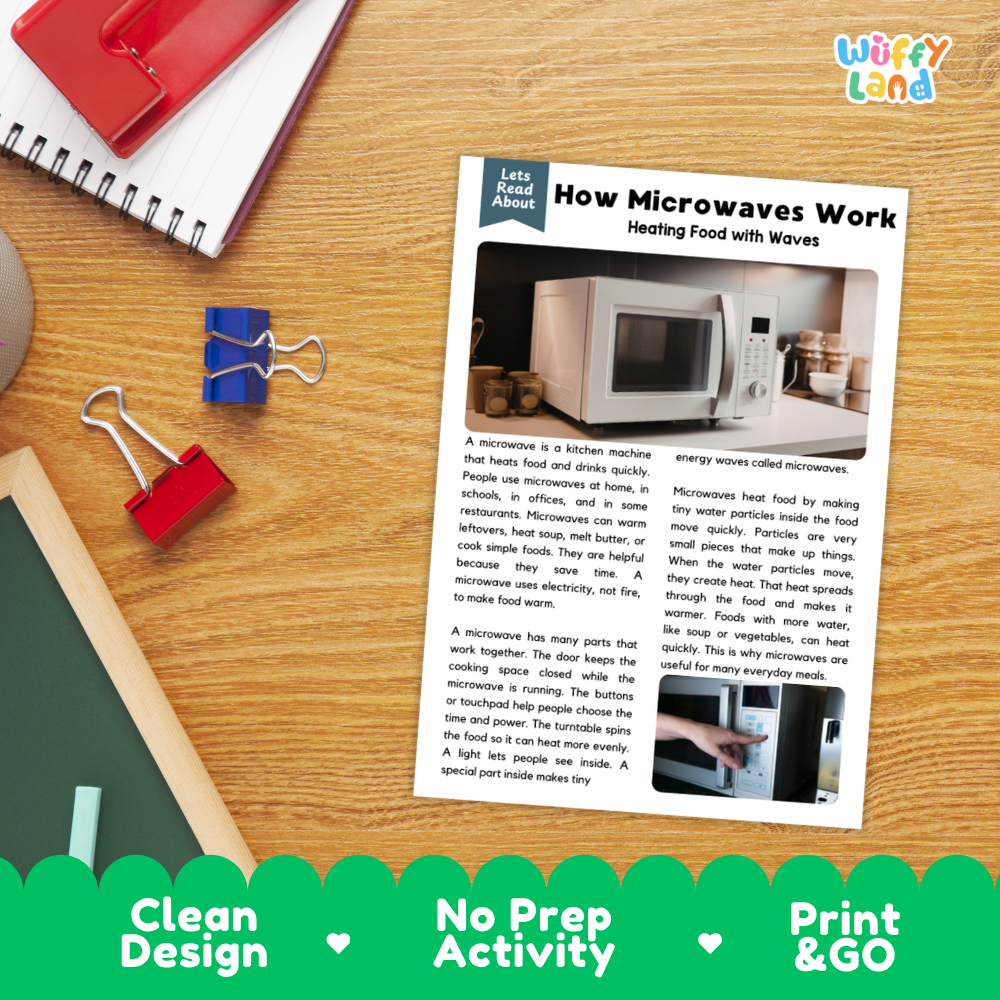 How Microwaves Work Reading Passage and Questions Worksheets