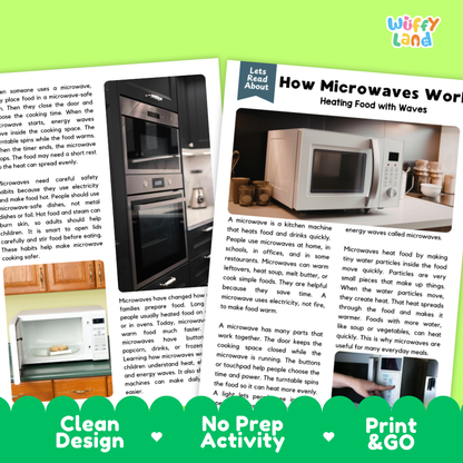 How Microwaves Work Reading Passage and Questions Worksheets