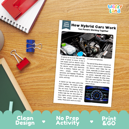 How Motorcycles Work Reading Passage and Questions Printable Worksheets with Answer Key