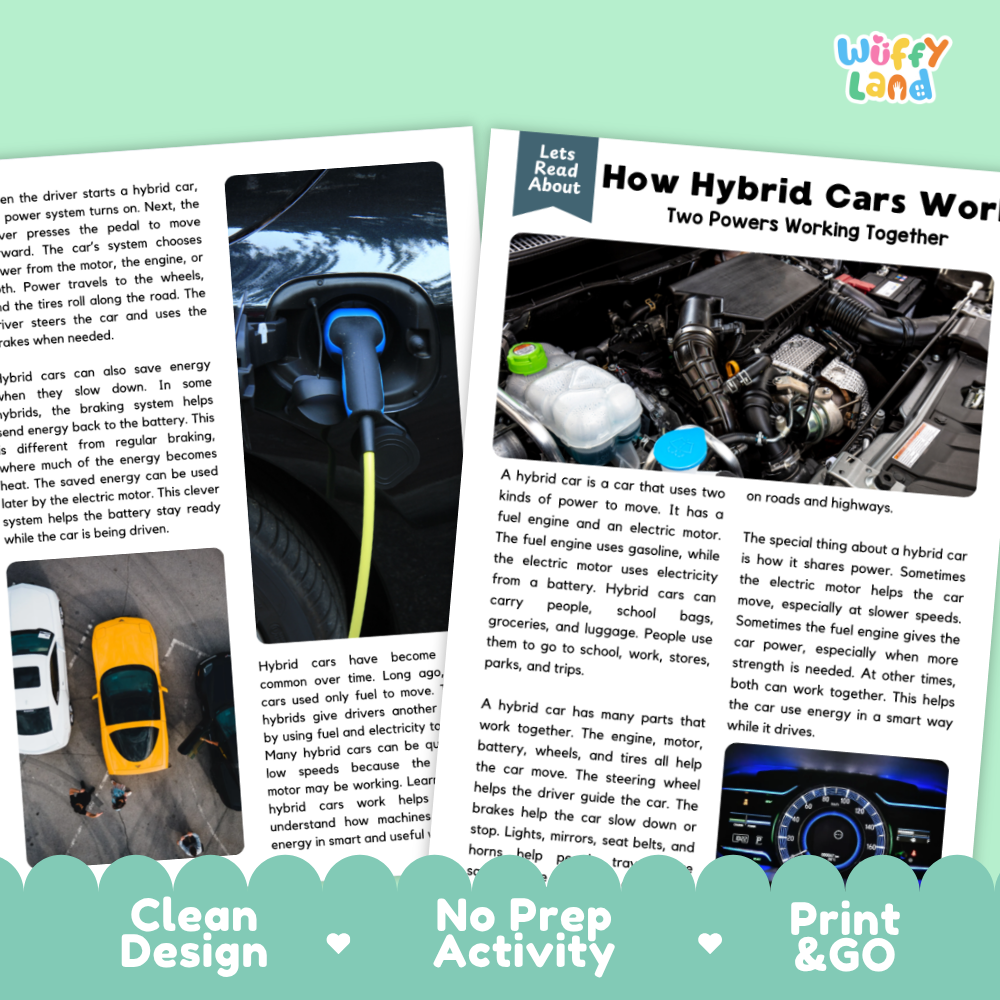 How Motorcycles Work Reading Passage and Questions Printable Worksheets with Answer Key