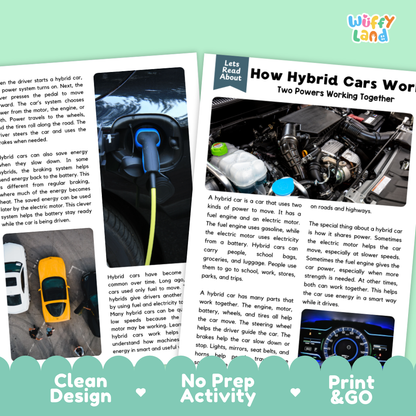 How Motorcycles Work Reading Passage and Questions Printable Worksheets with Answer Key