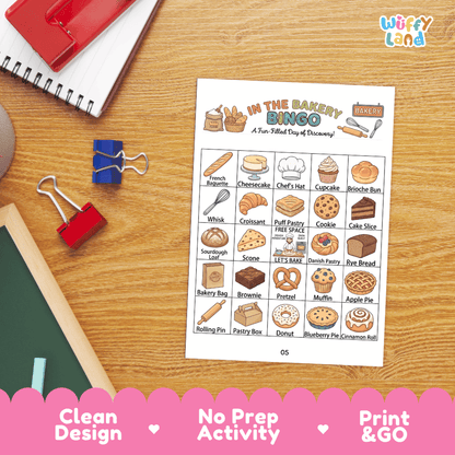 In The Cafe Bingo Games Printable Community Helpers and Food Activities