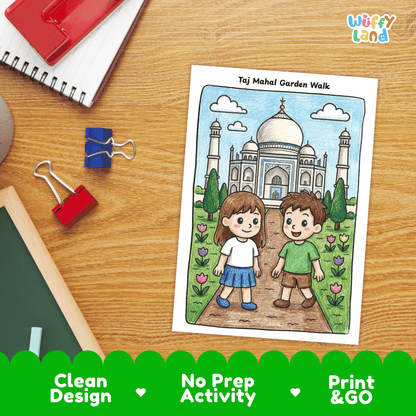 India Geography Coloring Pages - 11 Pages - World Geography No Prep Activity