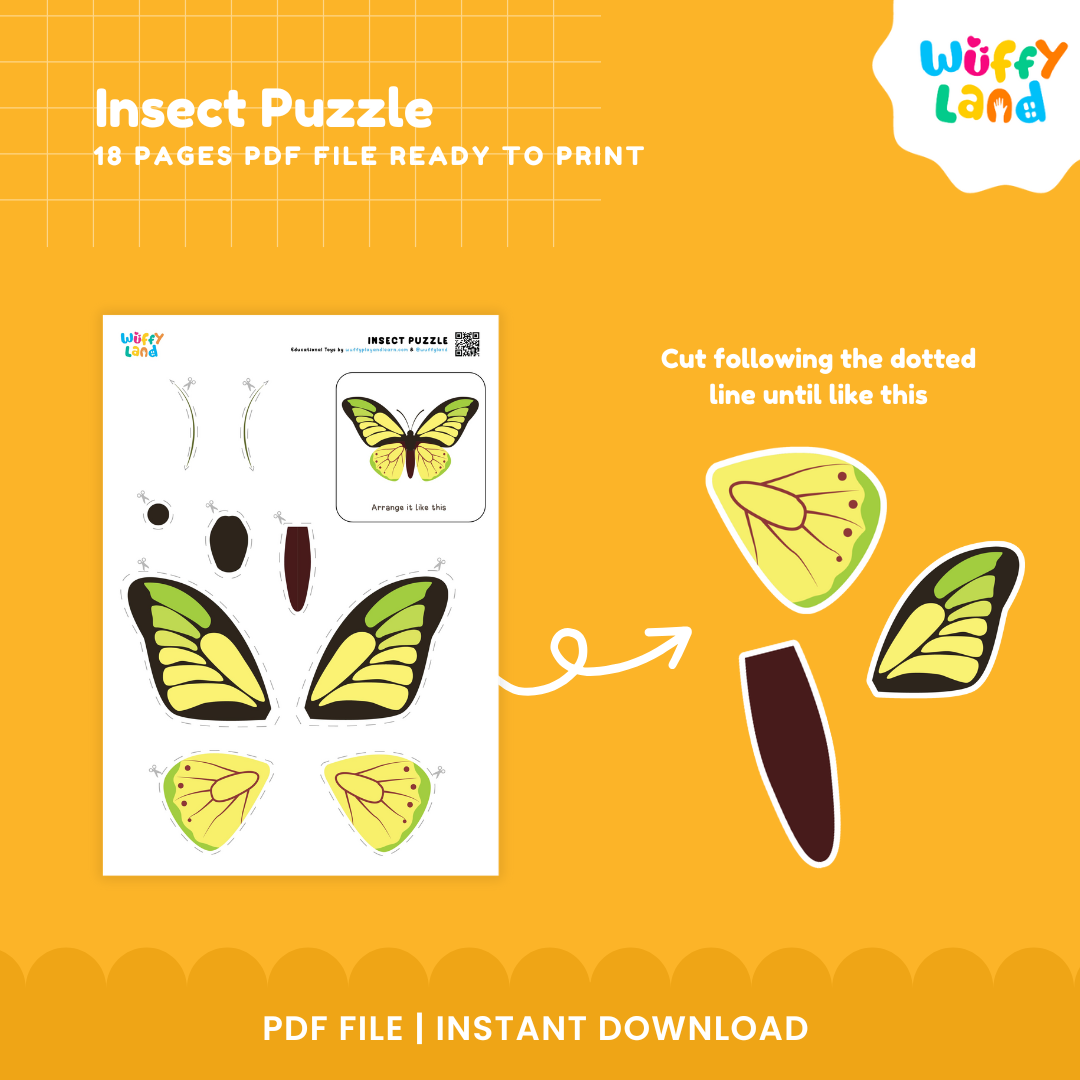 Insect Puzzle – Printable Bug-Themed Activity Sheets