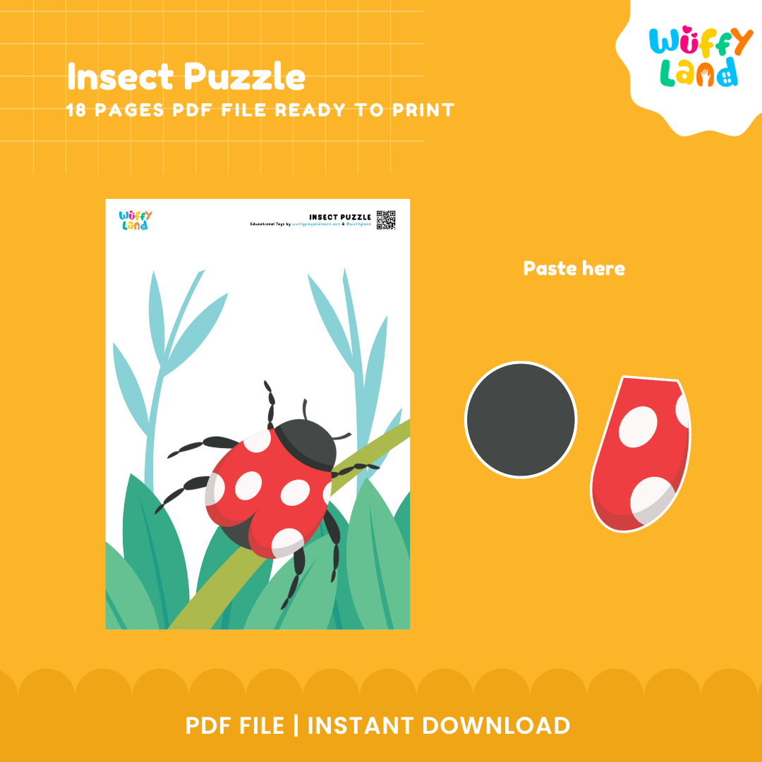 Insect Puzzle – Printable Bug-Themed Activity Sheets