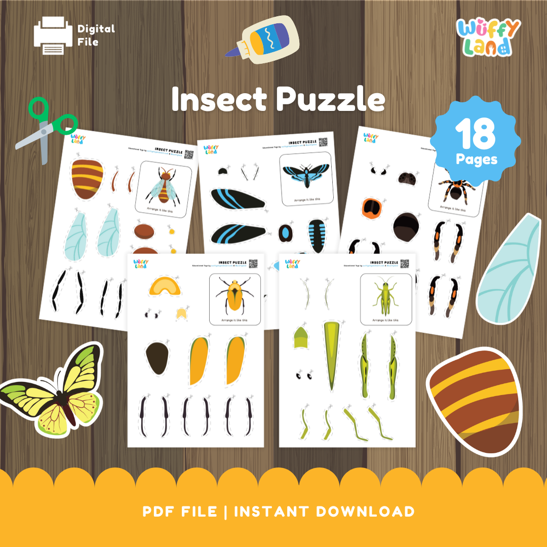 Insect Puzzle – Printable Bug-Themed Activity Sheets