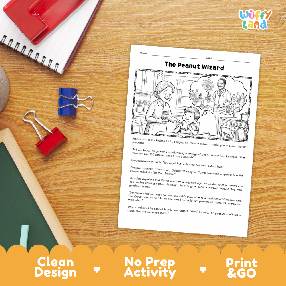 Close-up of multiple-choice reading questions and complete answer key sheets
