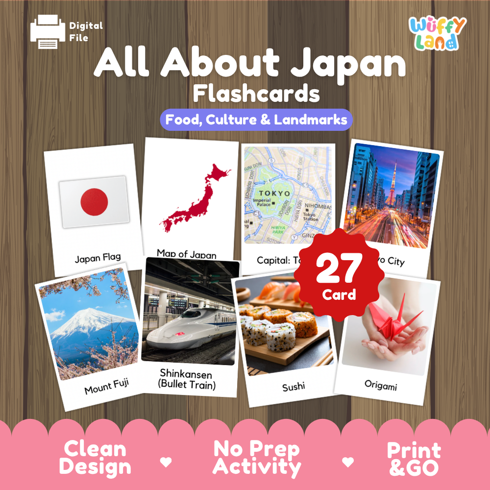 Japan Country Study Geography Activity Bundle Flashcards Worksheets