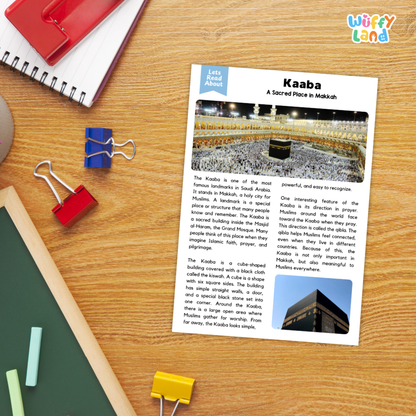 Kaaba Landmark Reading Passages and Comprehension Questions Worksheets