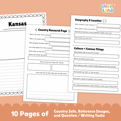 Kansas State Research Project Worksheets and Activity Pages