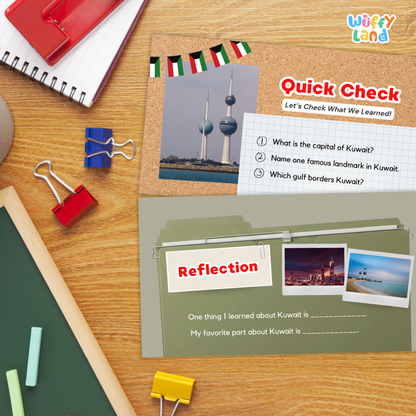 Kuwait Country Study Kid Friendly Geography & Culture PDF Slides