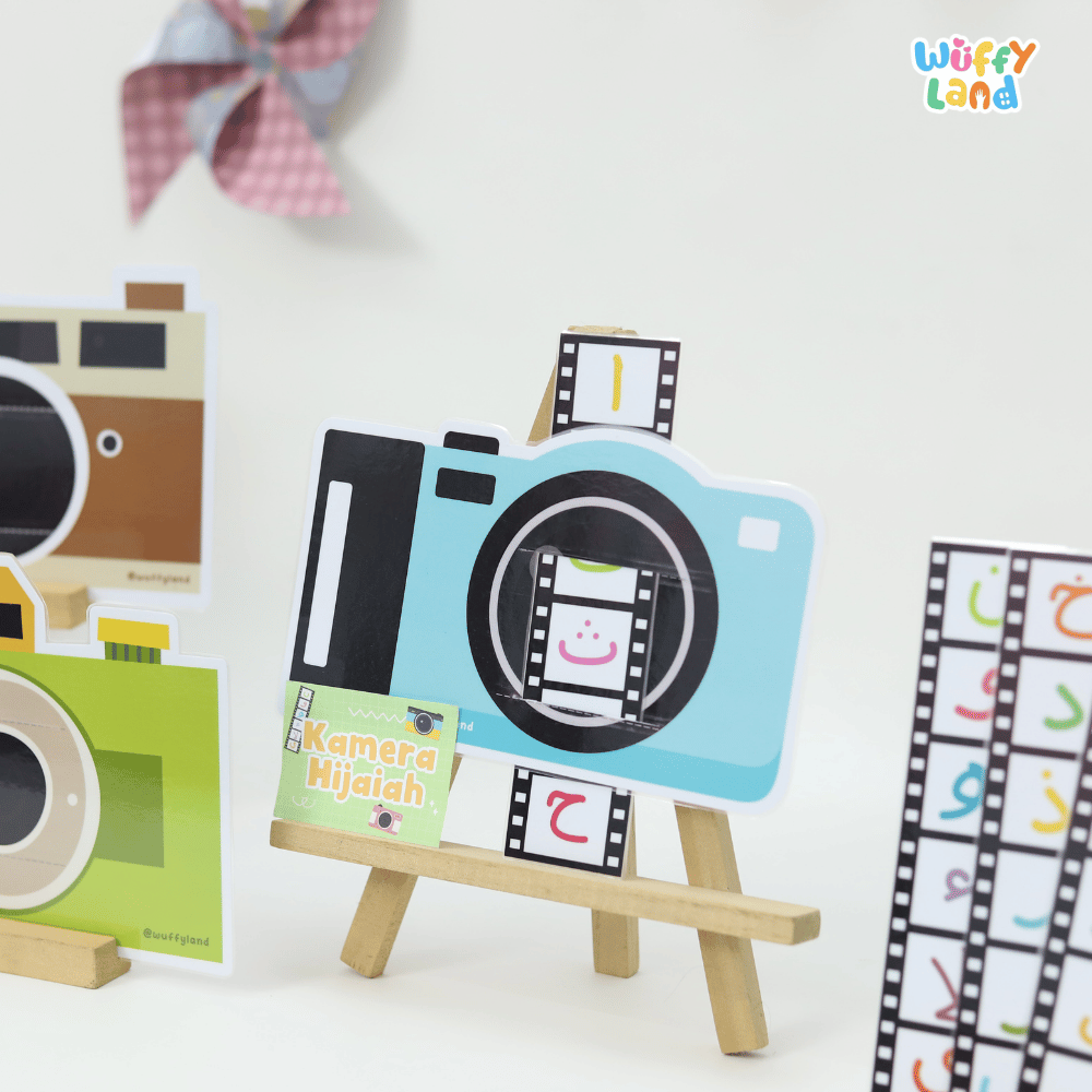 Learning Arabic Letter Camera Craft Printable Activity Worksheets
