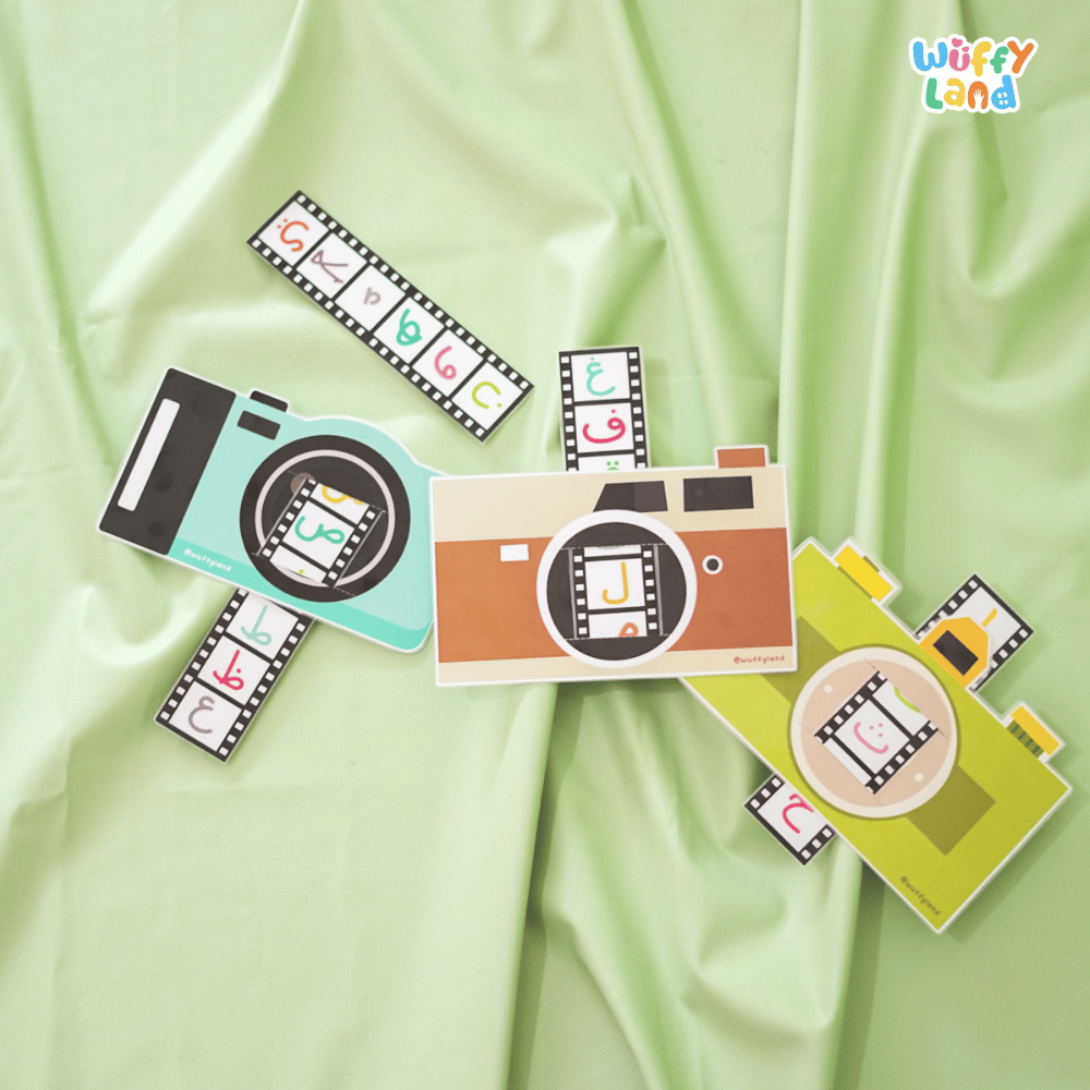 Learning Arabic Letter Camera Craft Printable Activity Worksheets