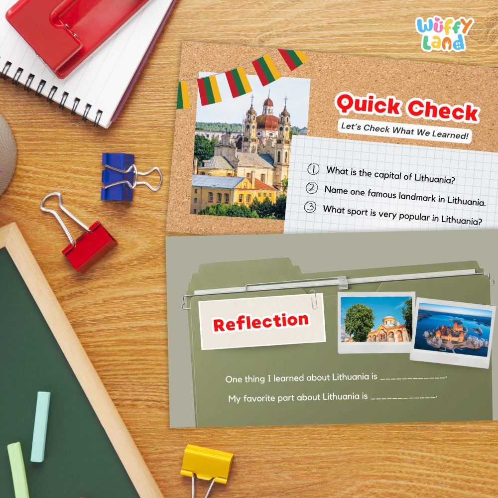 Lithuania Country Study Kid Friendly Geography & Culture PDF Slides