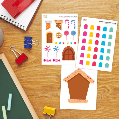 Make Your Own Gingerbread House Craft Printable Activity Worksheets