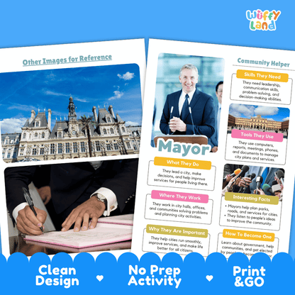 Print and go digital PDF writing worksheets with clean design layout, researcher name line, and zero prep classroom format
