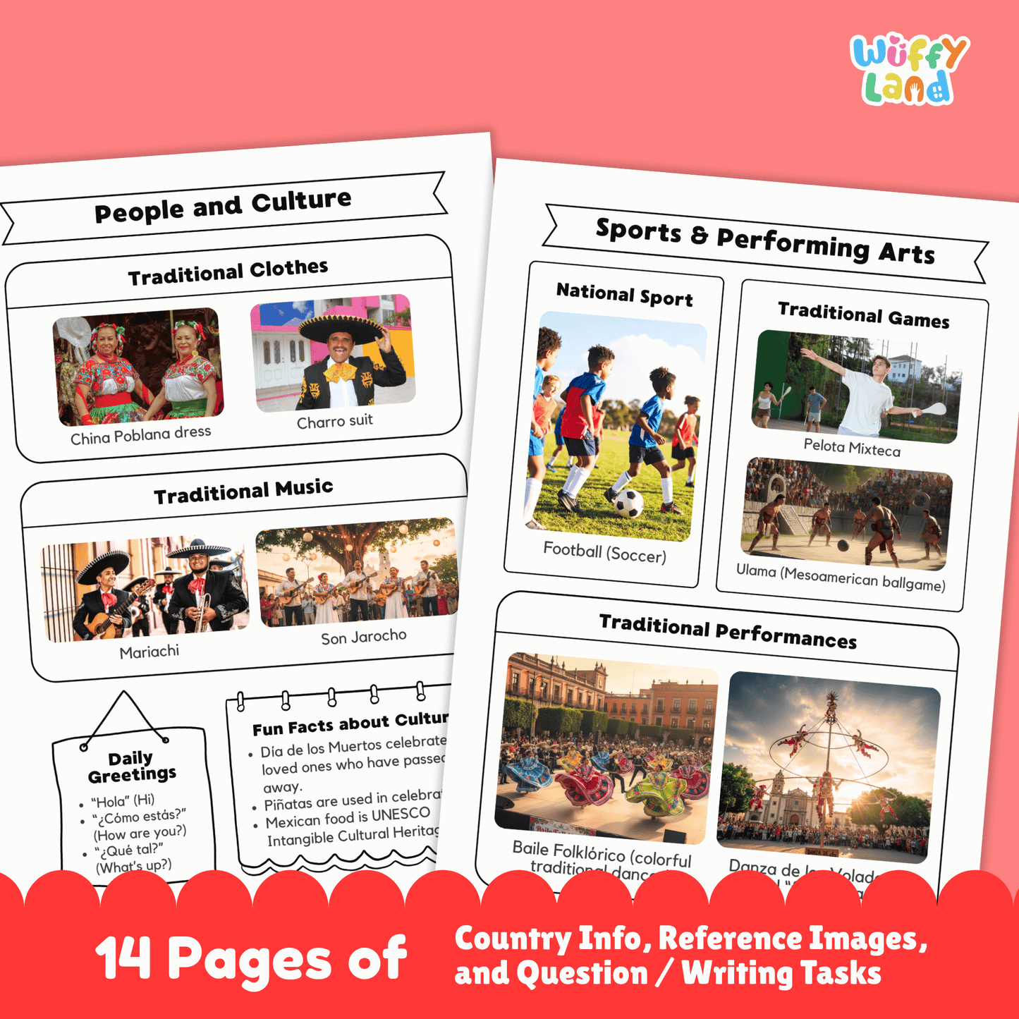 MEXICO Country Research Project | Printable Geography Worksheets Social Studies