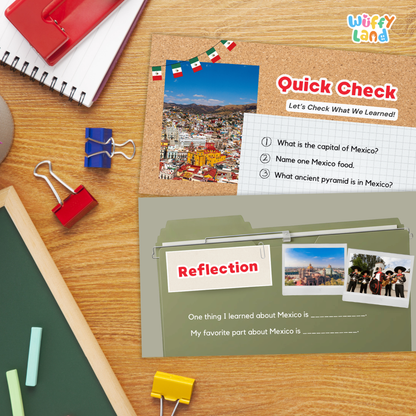 Mexico Country Study Kid Friendly Geography & Culture PDF Slides