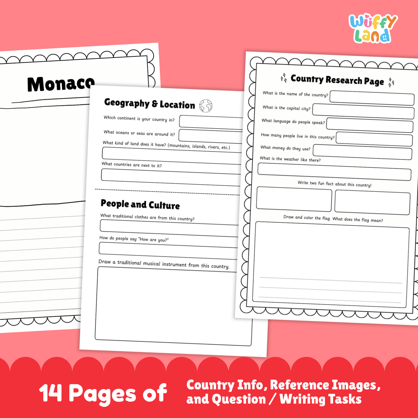 Monaco Country Study | Europe Geography Research Project & Worksheets