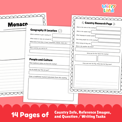 Monaco Country Study | Europe Geography Research Project & Worksheets