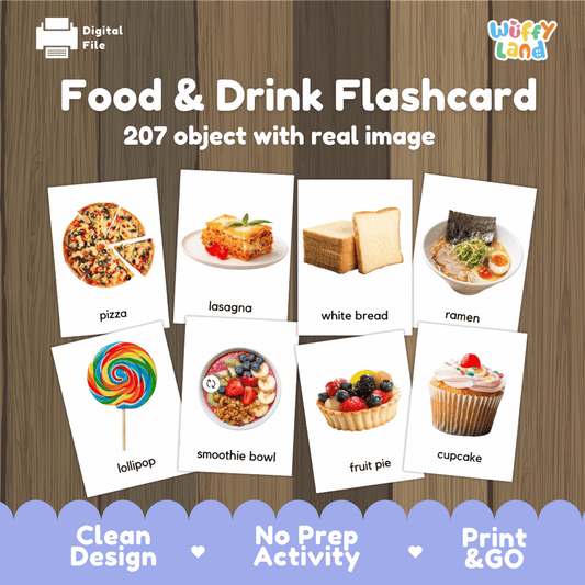Montessori Food Flashcards – Real-Life Food Cards