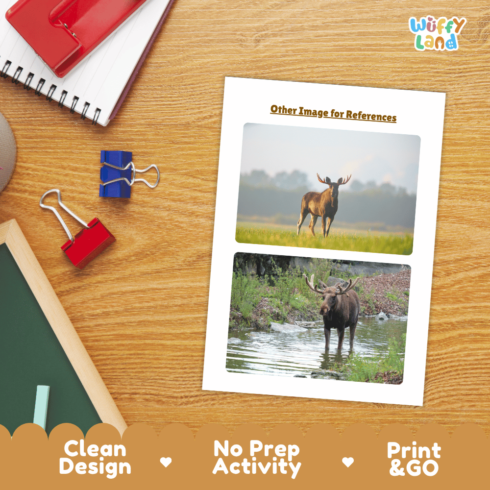 Moose Animal Research Page Worksheets
