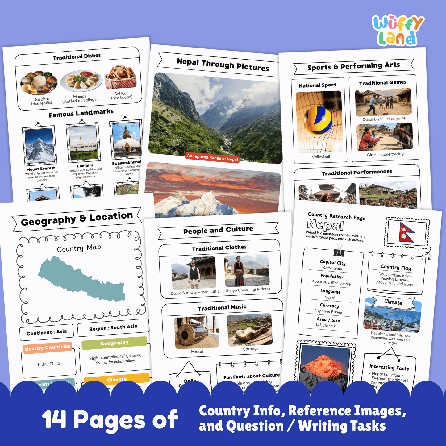 Nepal Country Research Project | Geography, Culture, Landmarks & Social Studies