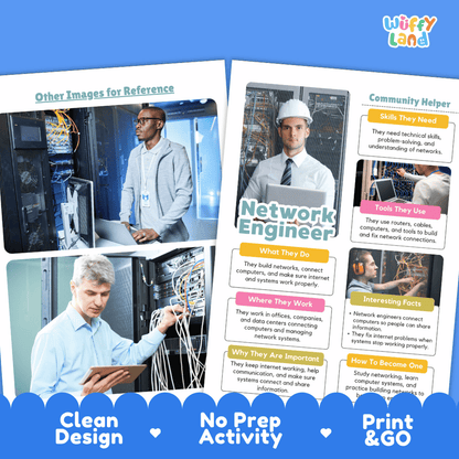 Print and go digital PDF writing worksheets with clean design layout, researcher name line, and zero prep classroom format