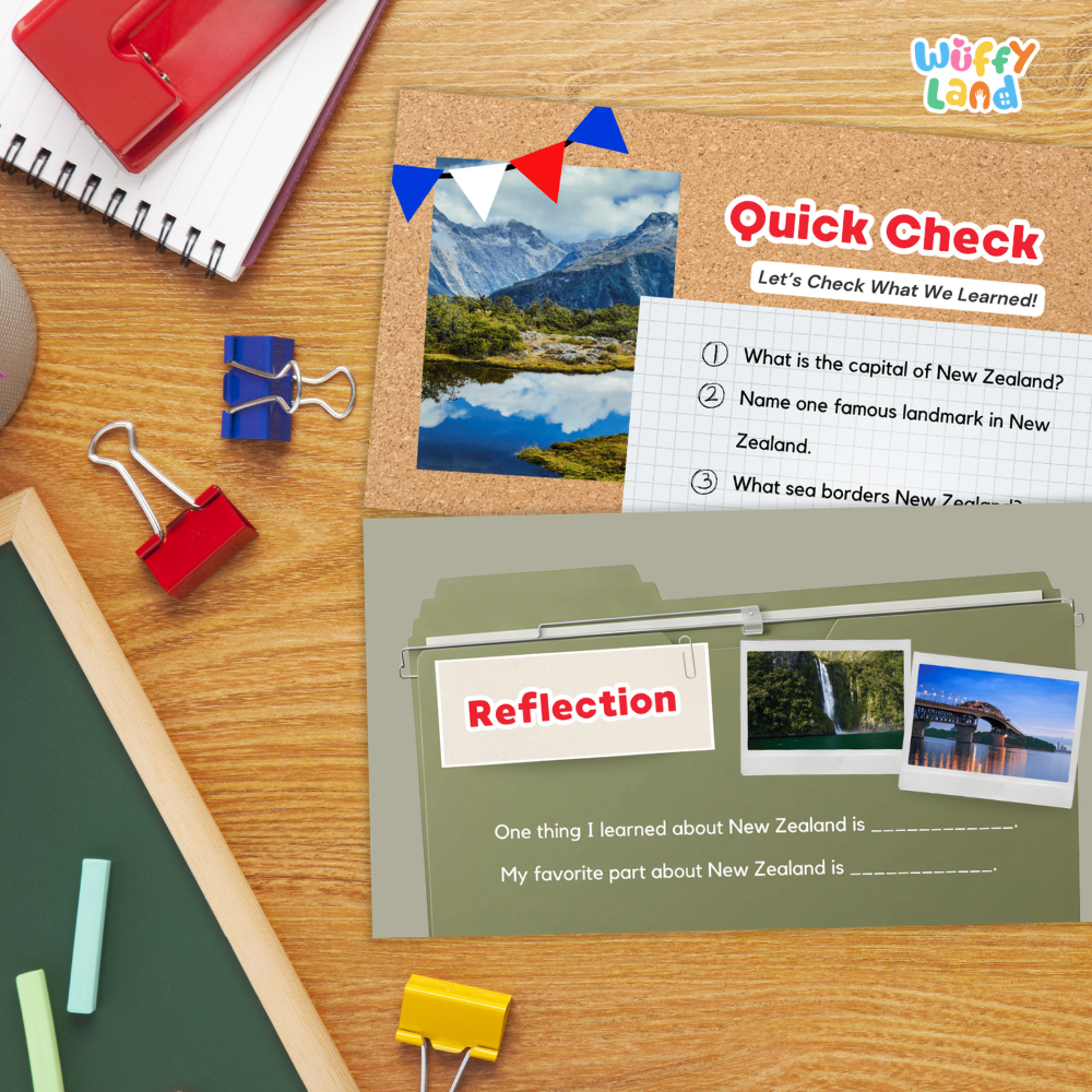 New Zealand Country Study Kid Friendly Geography & Culture PDF Slides