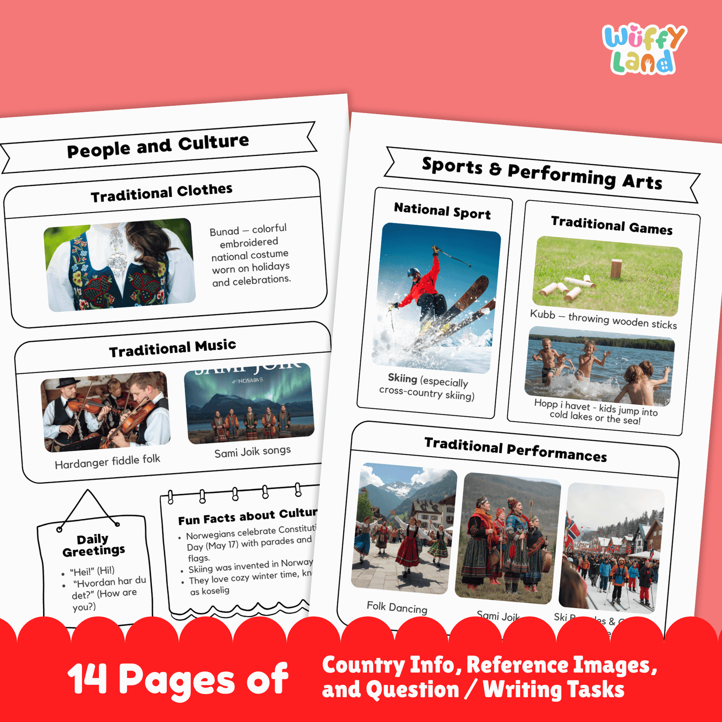 Norway Country Study | Geography Research Project & Printable Worksheets