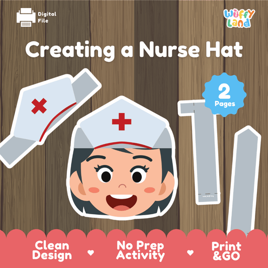 Nurse Hat Printable – Pretend Play Costume for Kids