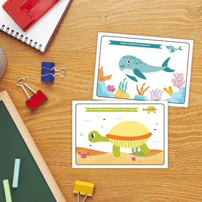 Ocean Animals Playdough Mats Fine Motor Activity