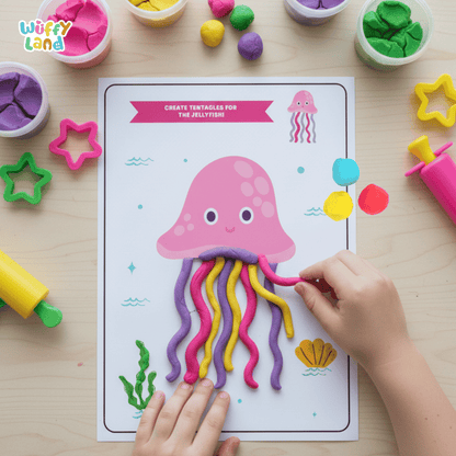 Ocean Animals Playdough Mats Fine Motor Activity