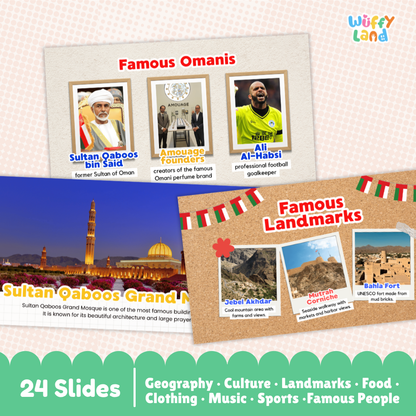 Oman Country Study Kid Friendly Geography & Culture PDF Slides