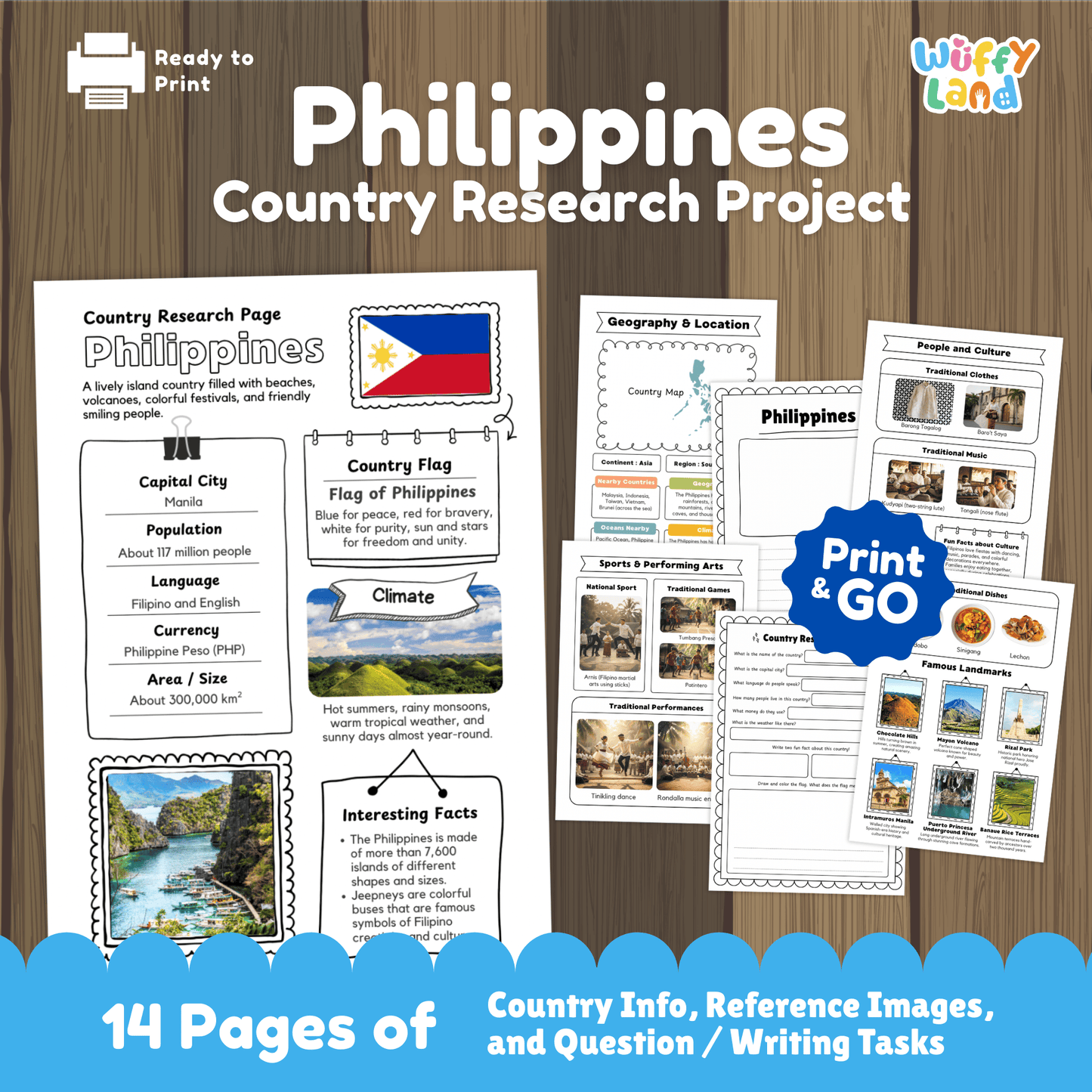 Philippines Country Research Project Social Studies Report Geography Activities
