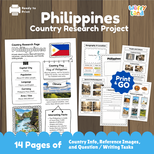 Philippines Country Research Project Social Studies Report Geography Activities