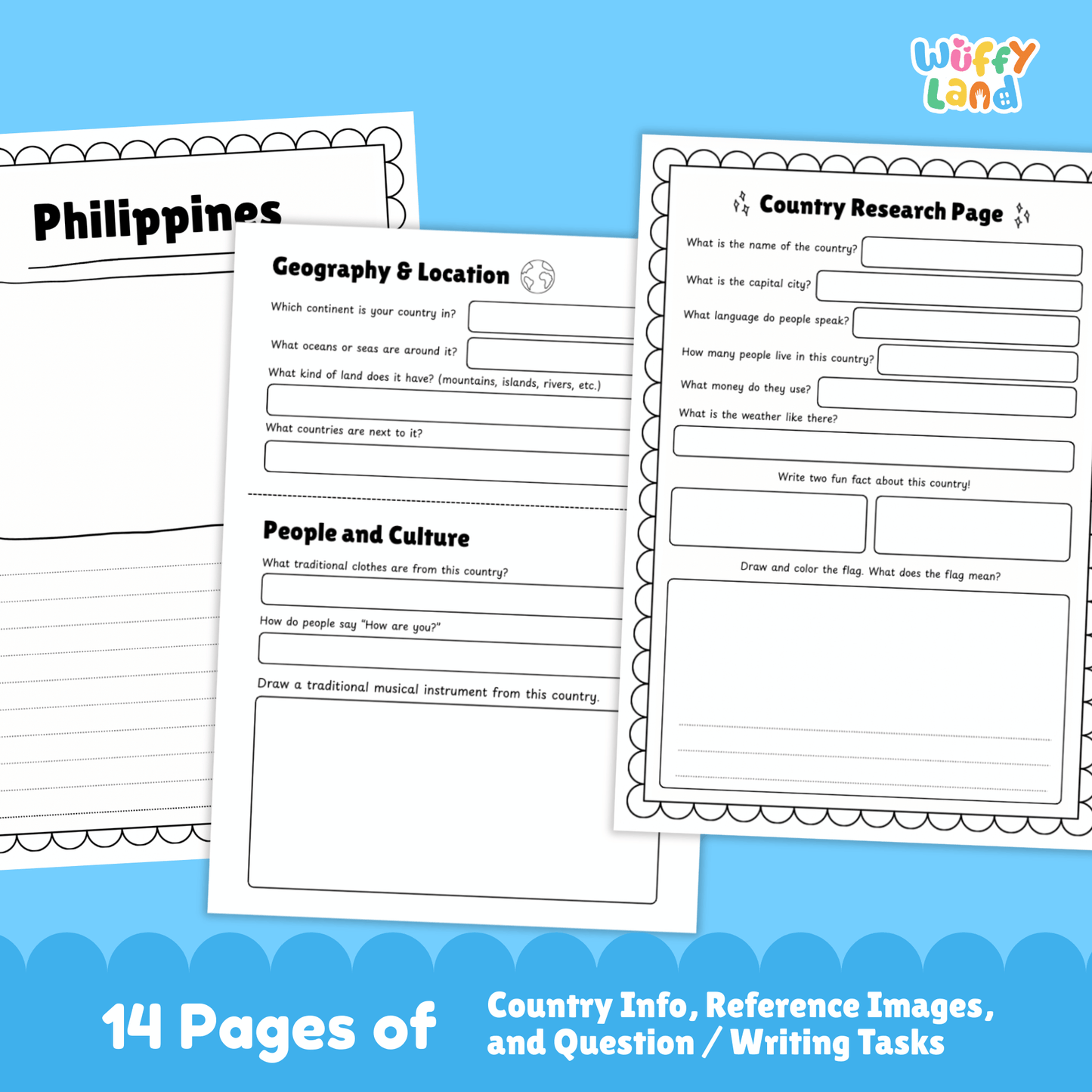 Philippines Country Research Project Social Studies Report Geography Activities
