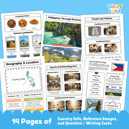 Philippines Country Research Project Social Studies Report Geography Activities