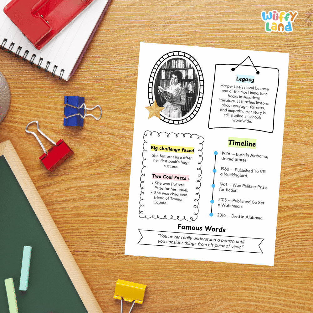 Enid Mary Blyton Famous People Research Page Worksheets