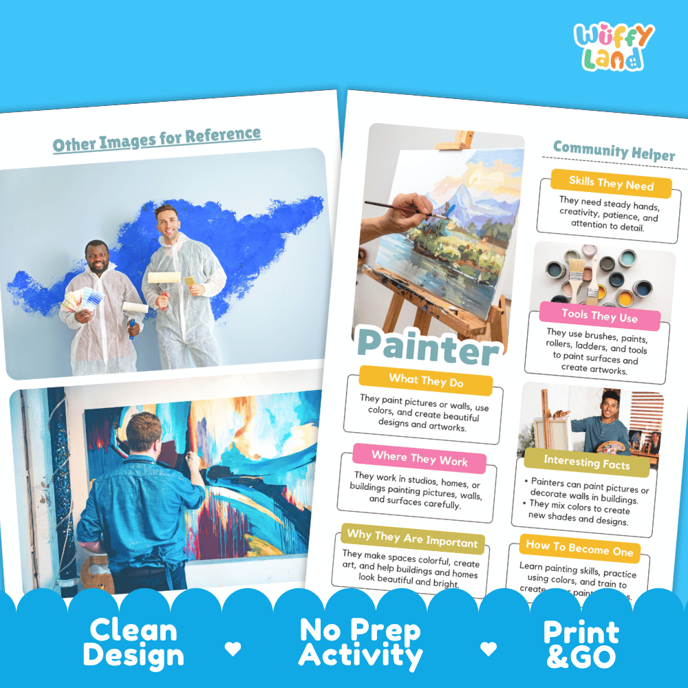 Print and go digital PDF writing worksheets with clean design layout, researcher name line, and zero prep classroom format