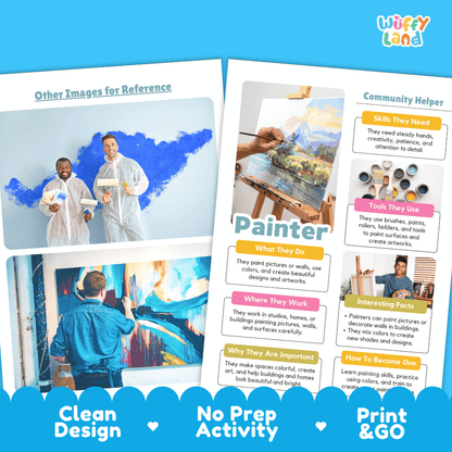 Print and go digital PDF writing worksheets with clean design layout, researcher name line, and zero prep classroom format