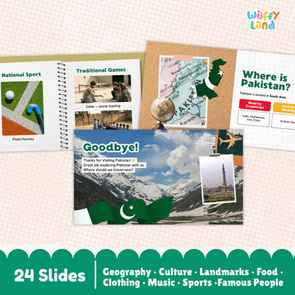 Pakistan Country Study Kid Friendly Geography & Culture PDF Slides