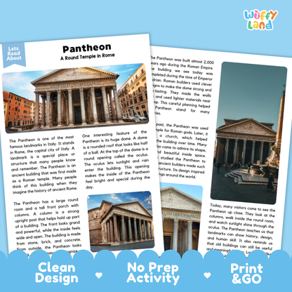Pantheon Landmark Reading Passage and Comprehension Questions
