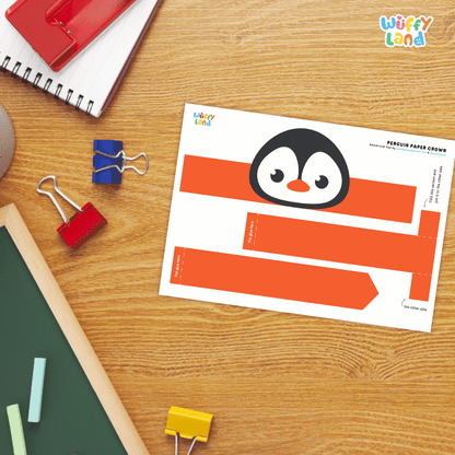 Penguin Crown Craft Printable Activity Worksheets