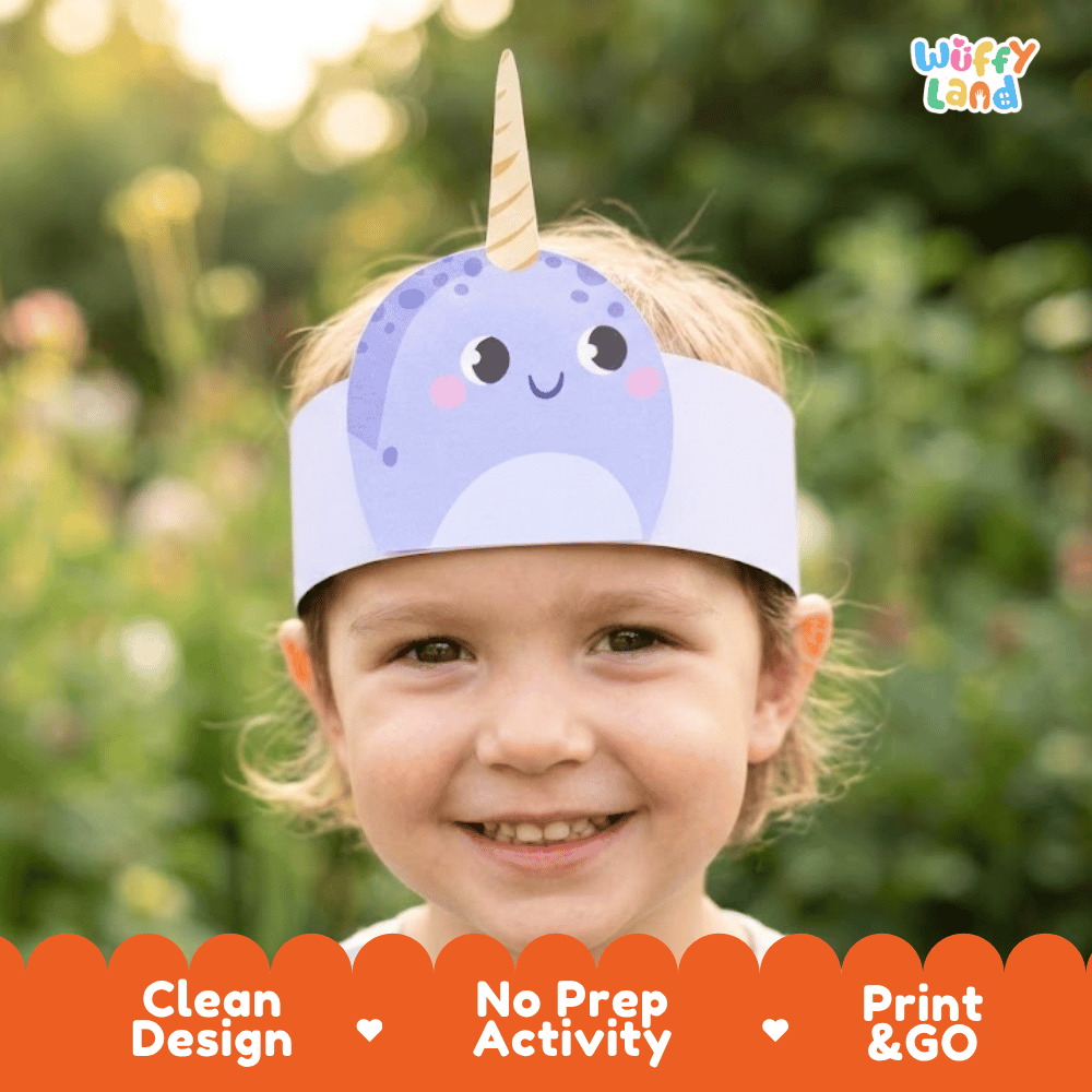 Penguin Crown Craft Printable Activity Worksheets