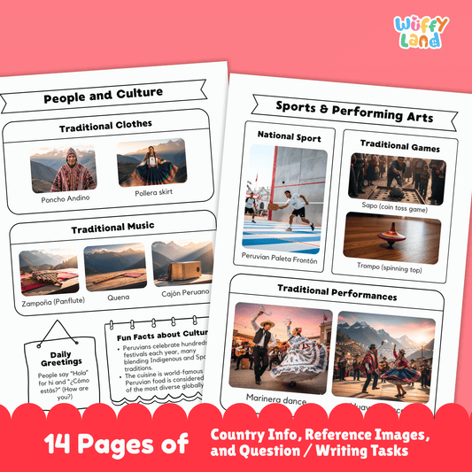 PERU Country Research Project | Printable Geography Worksheets Social Studies