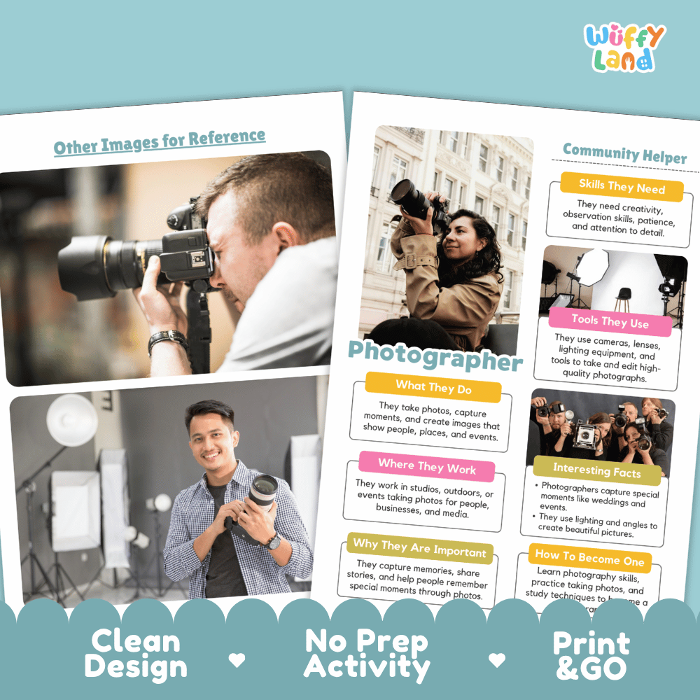 Print and go digital PDF writing worksheets with clean design layout, researcher name line, and zero prep classroom format