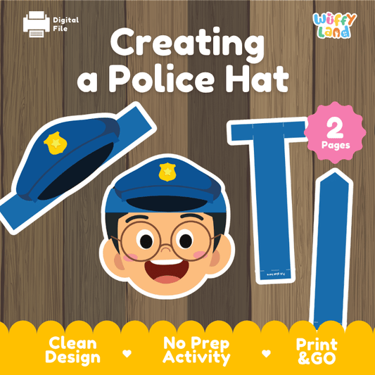 Police Hat Craft – Printable Role Play Activity