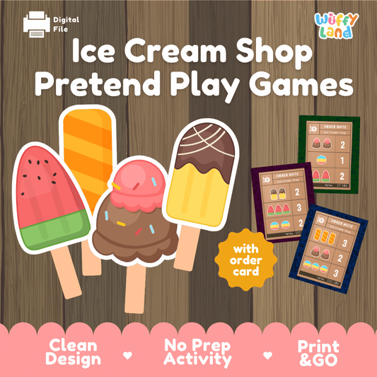 Pretend Ice Cream Shop – Printable Role Play Activity