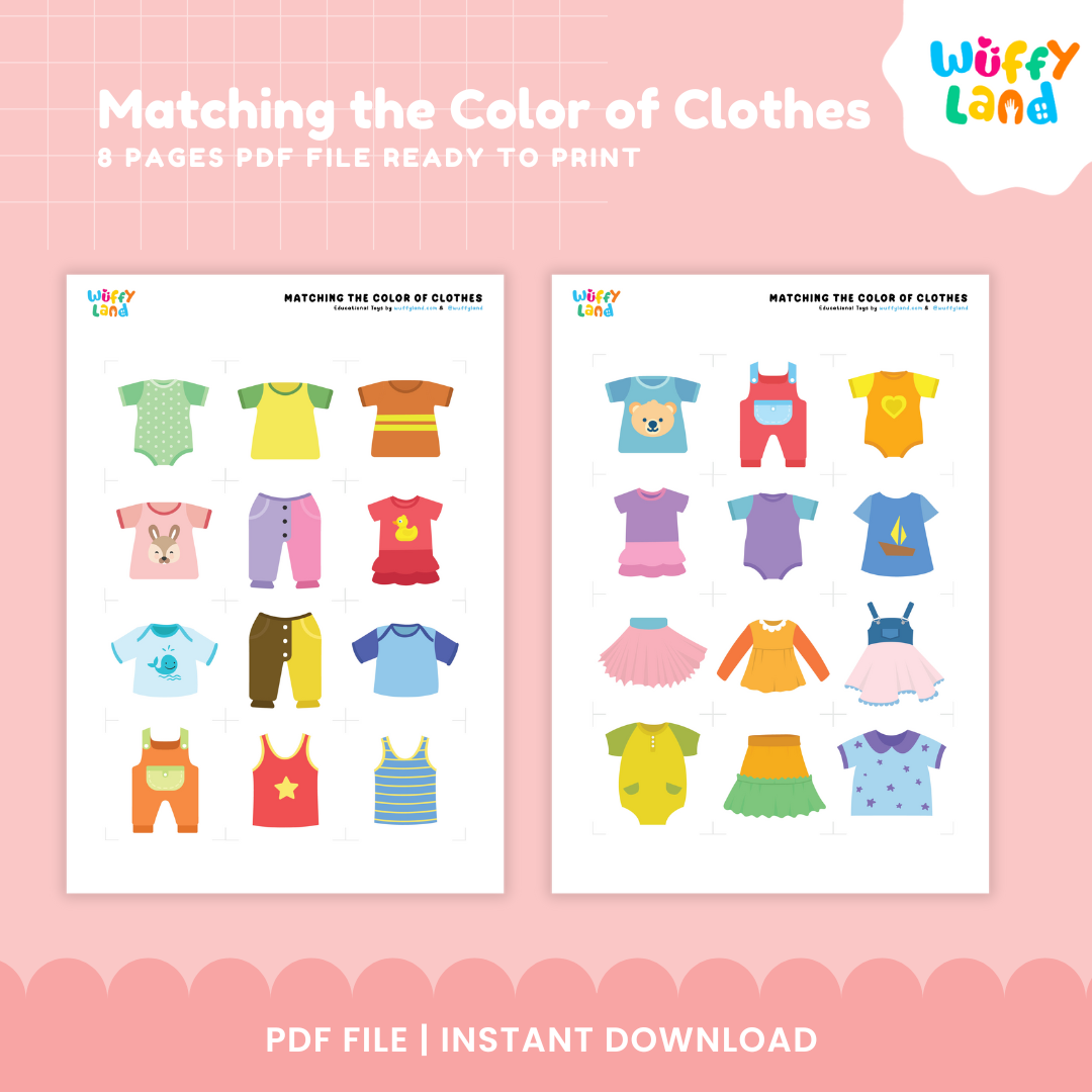 Eight-page early childhood visual reasoning and color matching game set arranged for preschool morning bins and Montessori shelves 🏫✨
